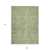 9' X 12' Artichoke Green And Ivory Abstract Washable Indoor Outdoor Area Rug