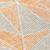 9' X 12' Orange Gray And Silver Geometric Washable Indoor Outdoor Area Rug