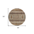 8' Chocolate And Gray Round Southwestern Washable Indoor Outdoor Area Rug
