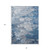 8' X 10' Denim Blue And Sky Blue Abstract Washable Indoor Outdoor Area Rug Transitional Style - Denim Blue, Sky Blue Color