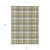 8' X 10' Gray Yellow and White Plaid Washable Non Skid Indoor Outdoor Area Rug