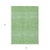 8' X 10' Green And Mint Green Tribal Washable Indoor Outdoor Area Rug