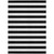 8' X 10' Black and White Striped Washable Non Skid Indoor Outdoor Area Rug