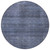 8' Navy Blue And Gray Round Striped Washable Indoor Outdoor Area Rug - Navy Blue, Gray