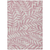 8' X 10' Blush And Ivory Floral Washable Indoor Outdoor Area Rug