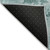 8' Teal Blue And Ivory Round Abstract Washable Indoor Outdoor Area Rug Transitional Style - Teal Blue, Ivory Color