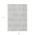 9' X 12' Gray Geometric Washable Indoor Outdoor Area Rug