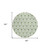 8' Green And Ivory Round Geometric Washable Indoor Outdoor Area Rug Transitional Style - Green, Ivory Color