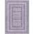 8' X 10' Lavender And Ivory Geometric Washable Indoor Outdoor Area Rug - Lavender, Ivory