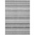 9' X 12' Gray Striped Washable Non Skid Indoor Outdoor Area Rug