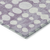 10' X 14' Purple And Ivory Abstract Washable Indoor Outdoor Area Rug
