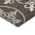 8' X 10' Chocolate Beige And Ivory Floral Medallion Washable Indoor Outdoor Area Rug