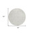 8' Ivory And Beige Round Tribal Washable Indoor Outdoor Area Rug