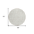 8' Ivory And Beige Round Tribal Washable Indoor Outdoor Area Rug