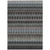 9' X 12' Black Gray And Blue Southwestern Washable Indoor Outdoor Area Rug