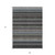 9' X 12' Black Gray And Blue Southwestern Washable Indoor Outdoor Area Rug