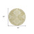 8' Wheat Gold And Ivory Round Medallion Washable Indoor Outdoor Area Rug