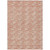 9' X 12' Salmon And Ivory Geometric Washable Indoor Outdoor Area Rug Transitional Style - Salmon, Ivory Color