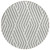 8' Gray And Ivory Round Geometric Washable Indoor Outdoor Area Rug