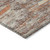 9' X 12' Terra Cotta And Beige Abstract Washable Indoor Outdoor Area Rug
