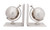 Homeroots Home Decor 4.5" x 6.75" x 7.75" Alum Globe Bookend Set of Two