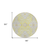 8' Yellow Ivory And Beige Round Floral Washable Indoor Outdoor Area Rug