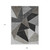 9' X 12' Coffee Charcoal And Gray Geometric Washable Indoor Outdoor Area Rug