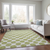 8' X 10' Sage And Ivory Polka Dot Washable Indoor Outdoor Area Rug