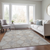 9' X 12' Taupe Beige And Khaki Floral Medallion Washable Indoor Outdoor Area Rug