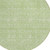8' Artichoke Green Mint Green And Ivory Round Floral Washable Indoor Outdoor Area Rug - Artichoke Green, Mint Green, Ivory
