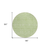 8' Artichoke Green Mint Green And Ivory Round Floral Washable Indoor Outdoor Area Rug