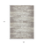 9' X 12' Taupe And Ivory Striped Washable Indoor Outdoor Area Rug