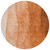 8' Orange And Copper Round Ombre Washable Indoor Outdoor Area Rug