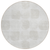 8' Ivory And Beige Round Abstract Washable Indoor Outdoor Area Rug