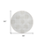 8' Ivory And Beige Round Abstract Washable Indoor Outdoor Area Rug