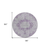 8' Purple Round Floral Medallion Washable Indoor Outdoor Area Rug