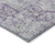 8' Purple Round Floral Medallion Washable Indoor Outdoor Area Rug
