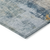 10' X 14' Linen Teal Blue And Copper Abstract Washable Indoor Outdoor Area Rug