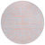 8' Pink And Gray Round Animal Print Washable Indoor Outdoor Area Rug