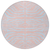 8' Pink And Gray Round Animal Print Washable Indoor Outdoor Area Rug