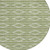 8' Green And Ivory Round Geometric Washable Indoor Outdoor Area Rug Transitional Style - Green, Ivory Color