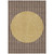 10' X 14' Brown And Beige Striped Washable Indoor Outdoor Area Rug - 608219370534