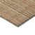 9' X 12' Rust Beige And Linen Striped Washable Indoor Outdoor Area Rug