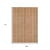 9' X 12' Rust Beige And Linen Striped Washable Indoor Outdoor Area Rug