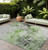 9' X 12' Green Abstract Washable Non Skid Indoor Outdoor Area Rug Transitional Style - Green Color