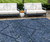 10' X 14' Navy Blue And Denim Blue Floral Washable Indoor Outdoor Area Rug Transitional Style - Navy Blue, Denim Blue Color