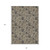 8' X 10' Brown Beige And Chocolate Floral Washable Indoor Outdoor Area Rug