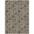 8' X 10' Brown Beige And Chocolate Floral Washable Indoor Outdoor Area Rug