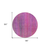 8' Round Lilac Round Striped Washable Non Skid Indoor Outdoor Area Rug