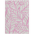 8' X 10' Pink And Beige Floral Washable Indoor Outdoor Area Rug